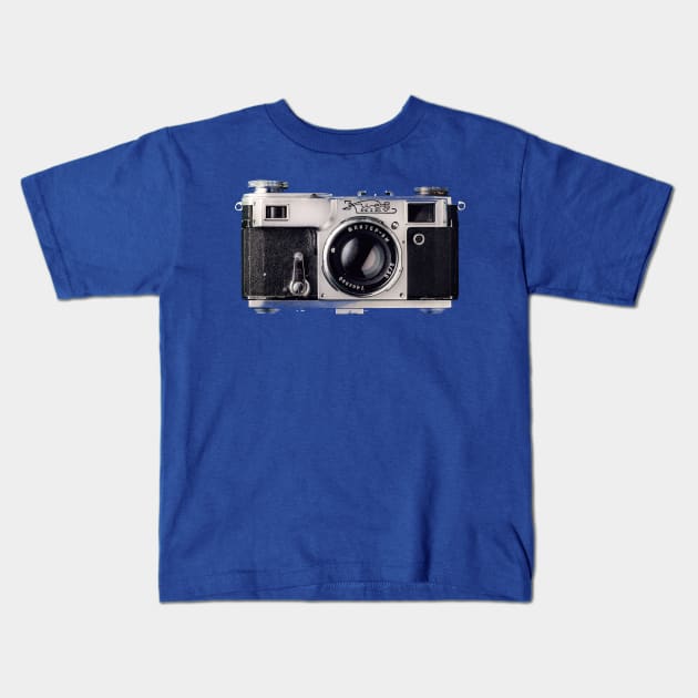 Camera Kids T-Shirt by gruntcooker